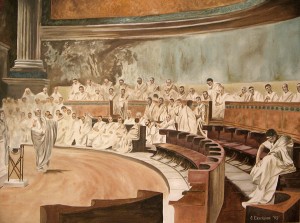 Cicero_Denounces_Catiline_by_MrErixon